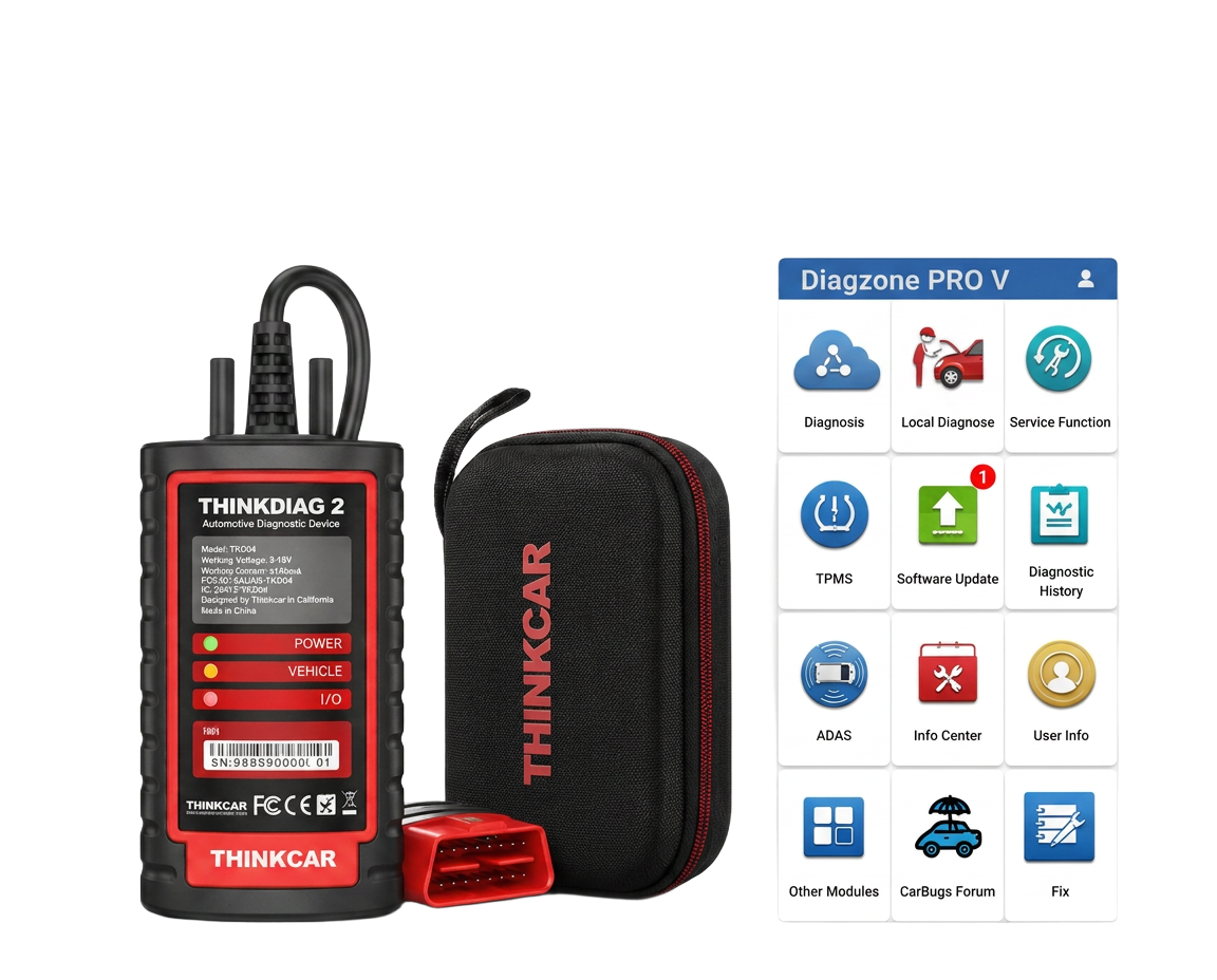 Thinkdiag 2 Diagzone Pro — All-in-One Professional Automotive Diagnostic Tool (Cars, Trucks, EV, MotorBike, ATV) Global Version + 2 Year Update